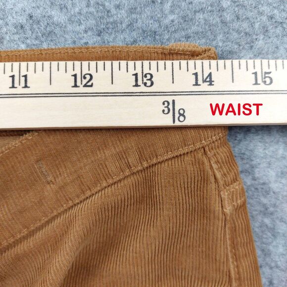 Madewell Pants Womens Sz 28 Brown Corduroy Cali Demi-Boot Bootcut Stretch - Picture 3 of 11